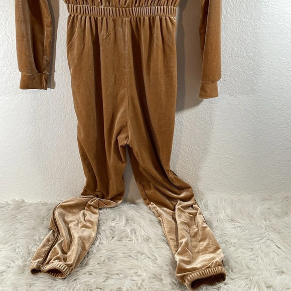 FOREVER 21 Striped Velvet Jumpsuit with Pockets Size Small - Picture 7 of 13
